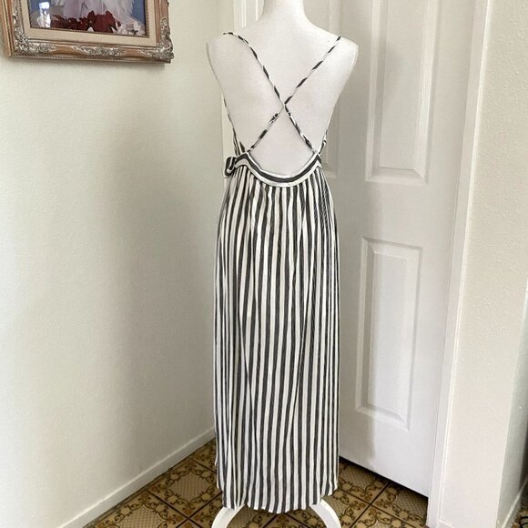 NWT Urban Outfitters Cooperative Wrap Stripe Dress Sz Large - Picture 4 of 13